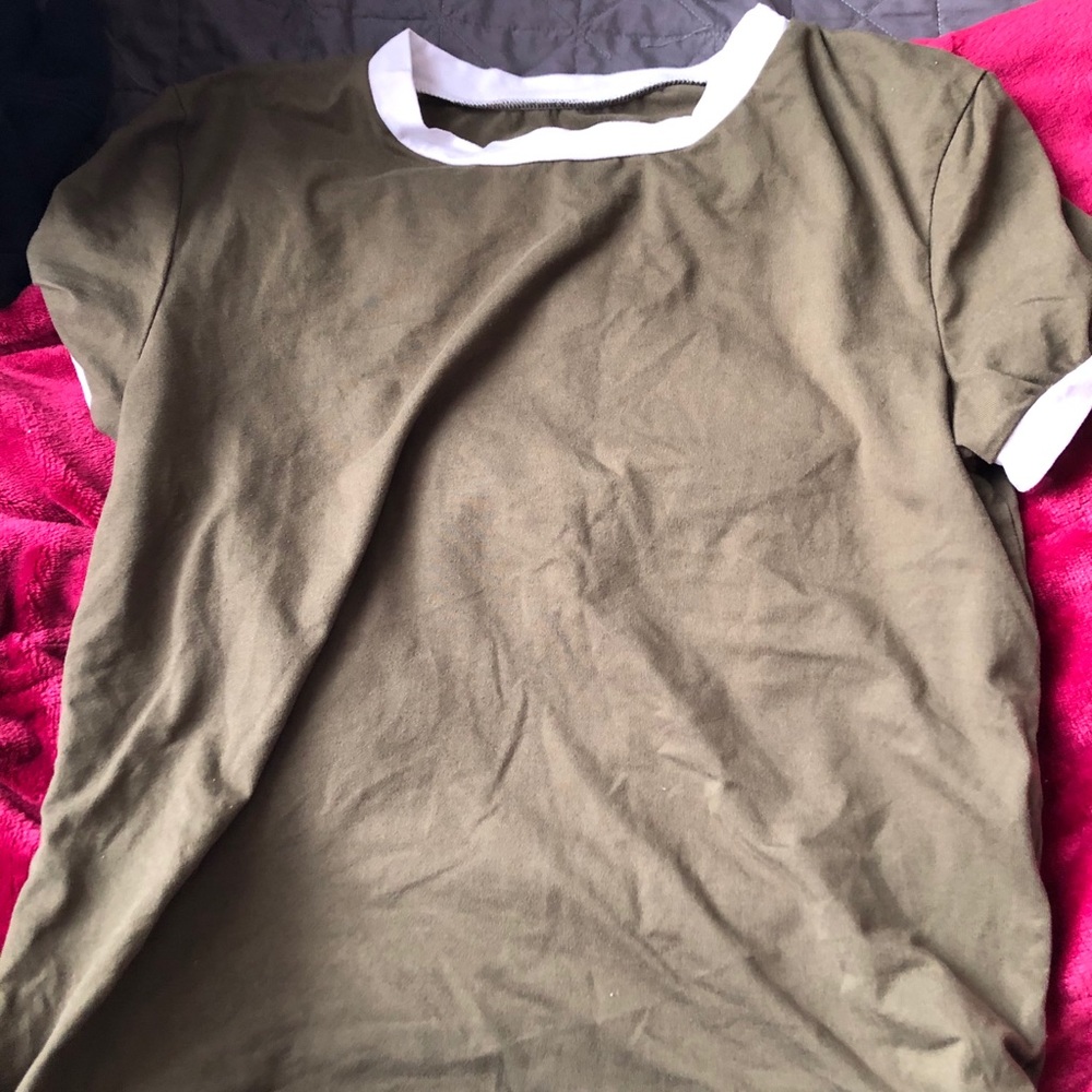 army green tee